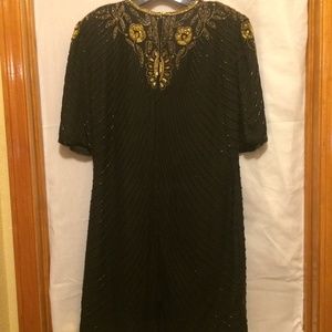 Mark & John by Sam Black Beaded evening Dress